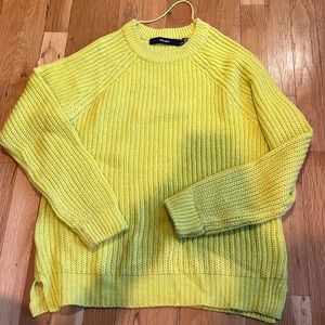 Vero Moda Round Neck Sweater Mustard Yellow Size Small
